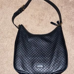 Authentic Gucci leather hobo bag